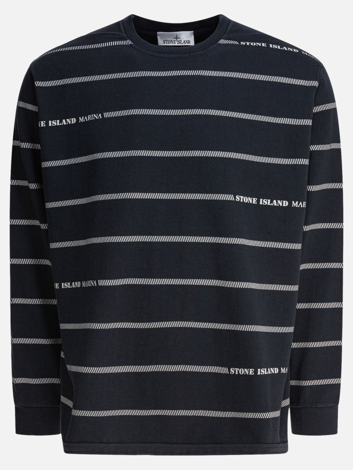 Cotton jersey crewneck sweatshirt