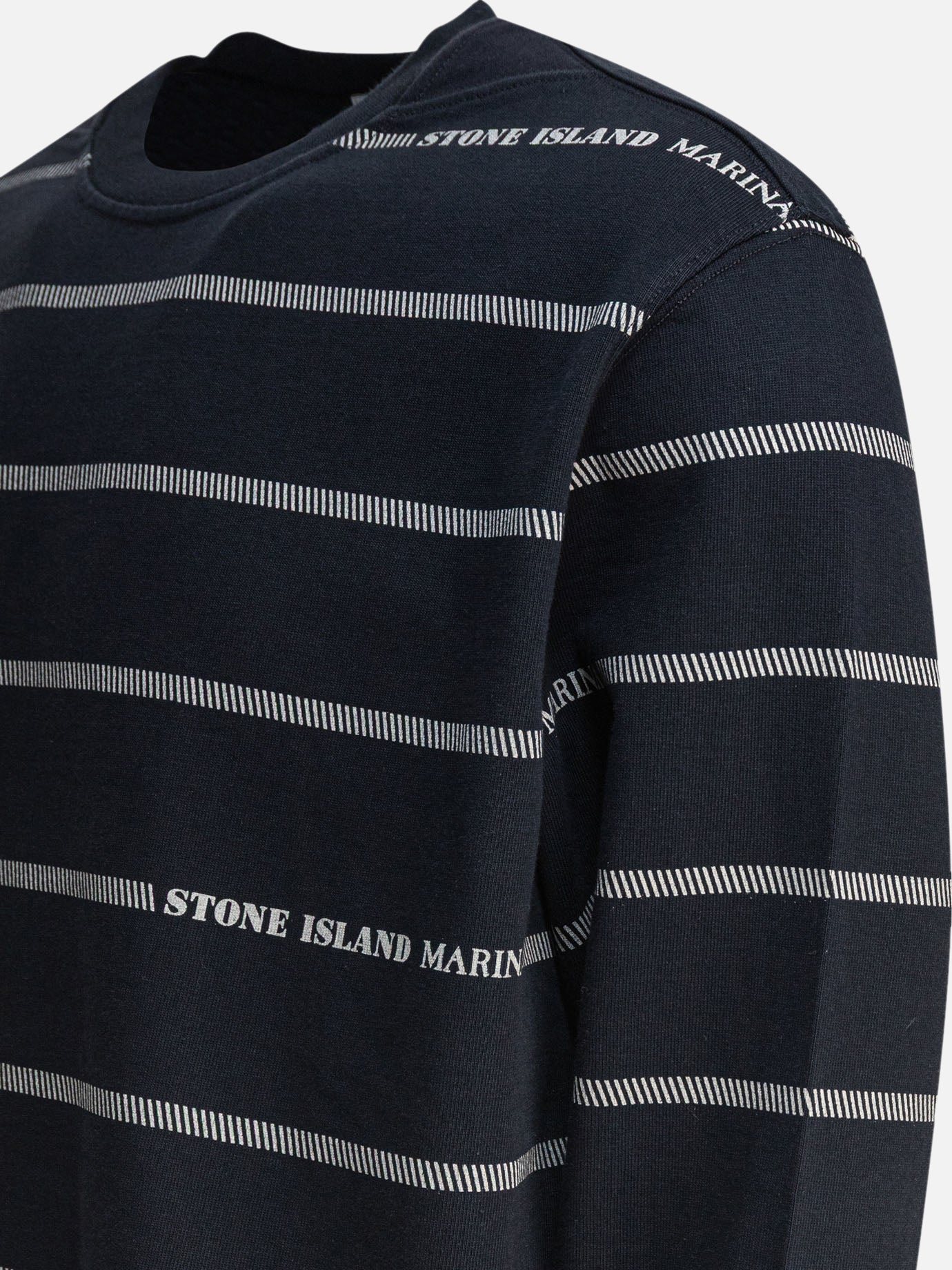 Stone Island Cotton jersey crewneck sweatshirt 10525518_XL Blue thumbnail_4