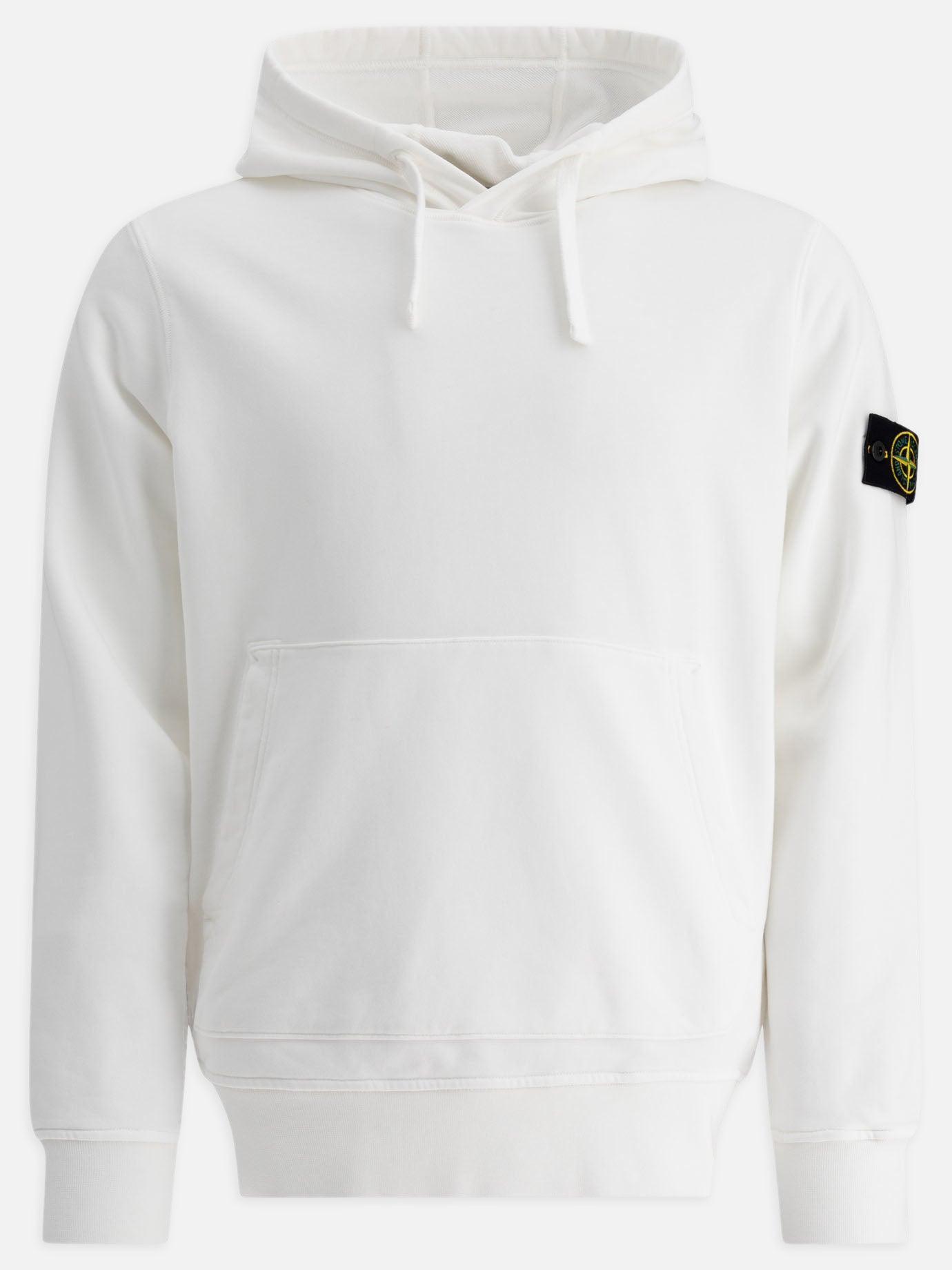 Stone Island Organic cotton fleece hoodie 14590773_M White thumbnail_1