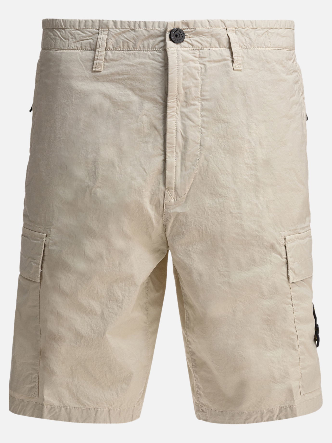 Cargo shorts Logo  Beige - Stone Island Men | PDP | VIETTI Online Store | thumbnail