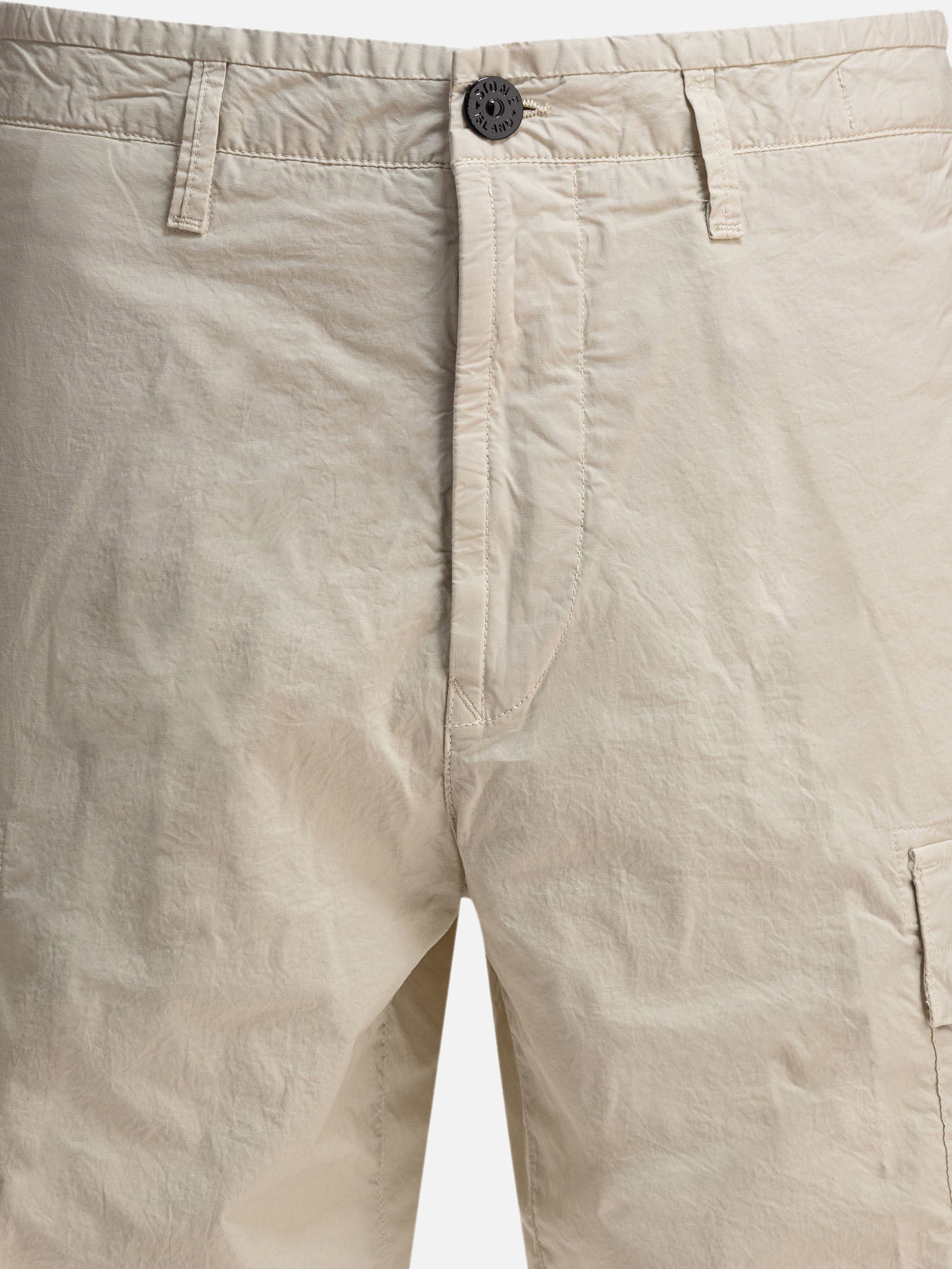 Cargo shorts Logo  Beige - Stone Island Men | PDP | VIETTI Online Store | thumbnail_3