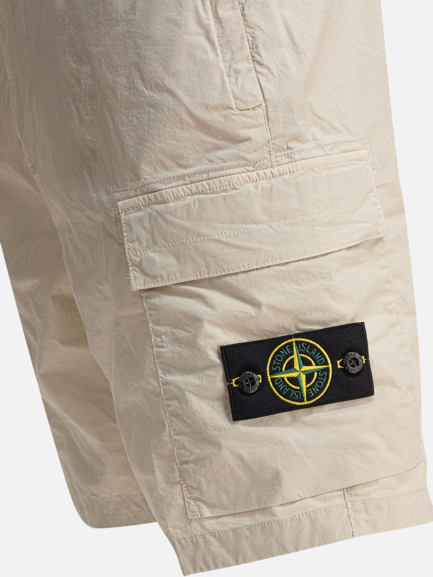 Cargo shorts Logo  Beige - Stone Island Men | PDP | VIETTI Online Store | thumbnail_4