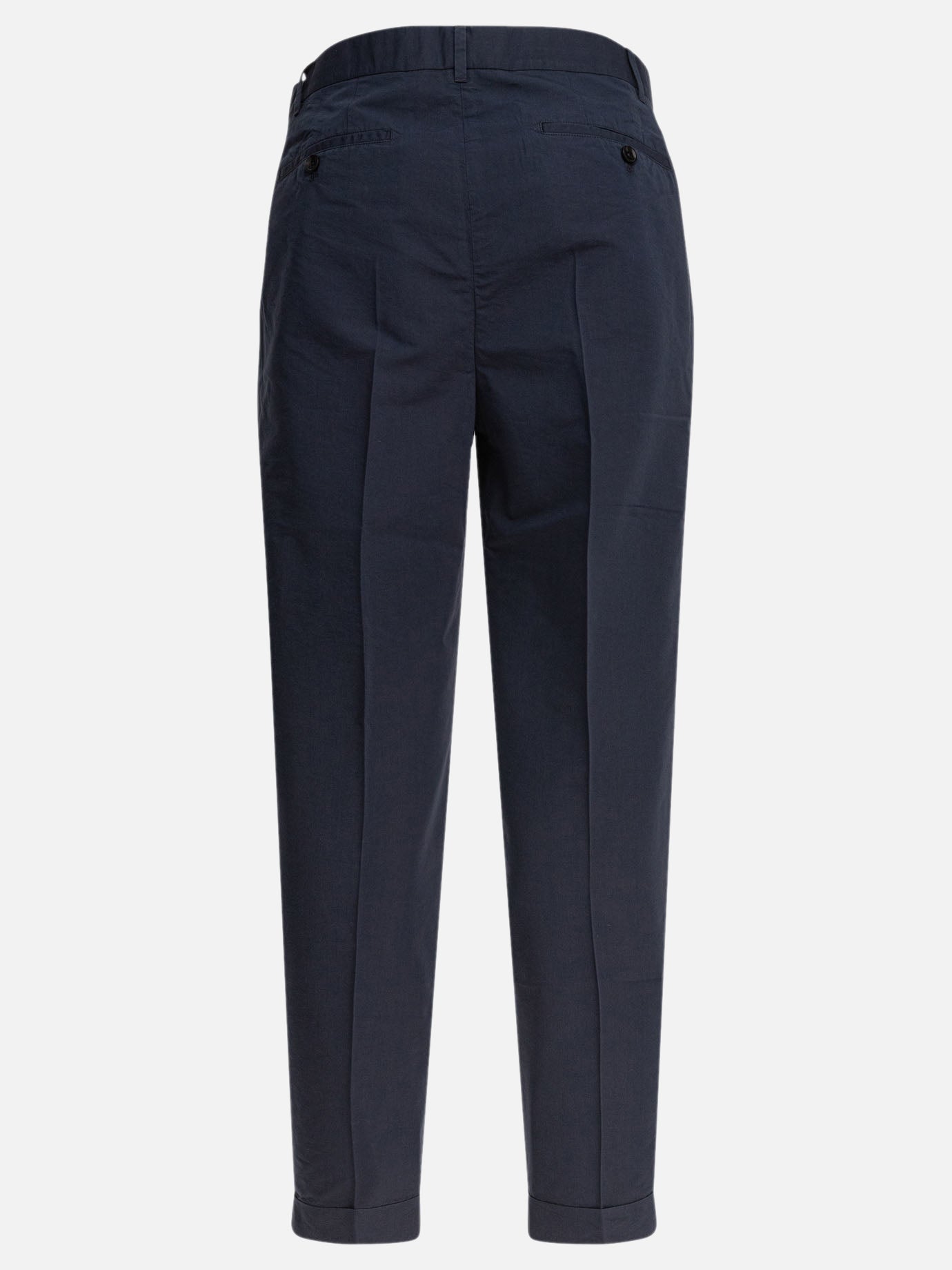 Tom Ford Poplin trousers with double darts 19168811_31 Blue thumbnail_2