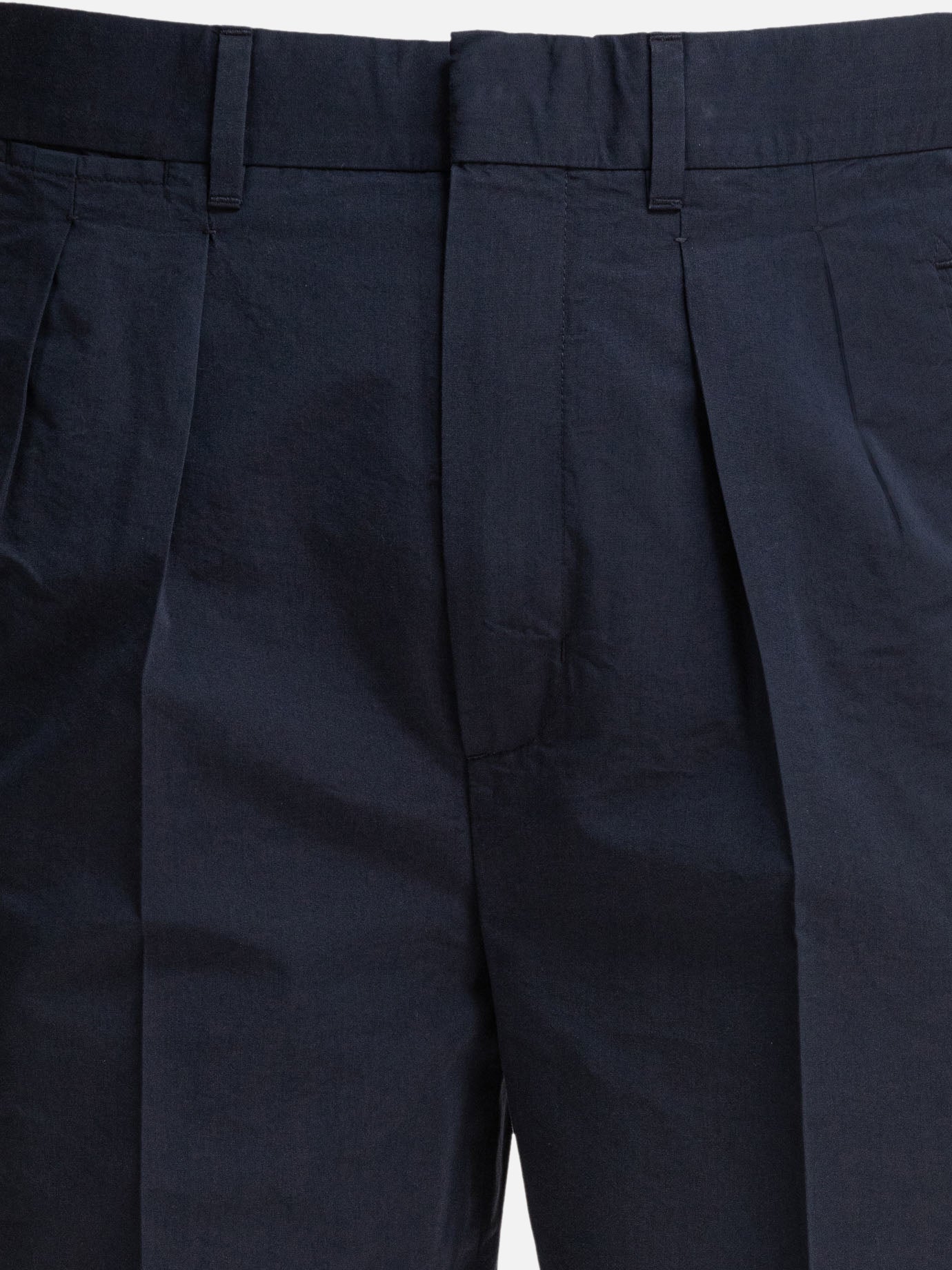 Tom Ford Poplin trousers with double darts 19168811_31 Blue thumbnail_3