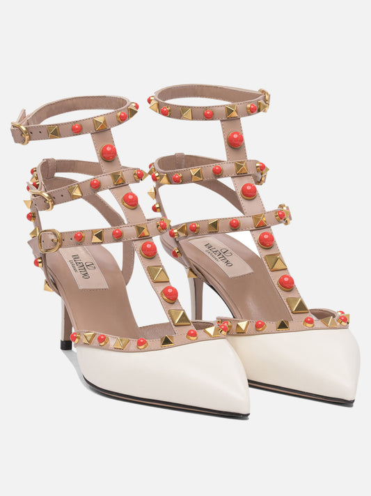 Valentino Garavani "Rockstund 65 mm" pumps 14946415_36 White 2