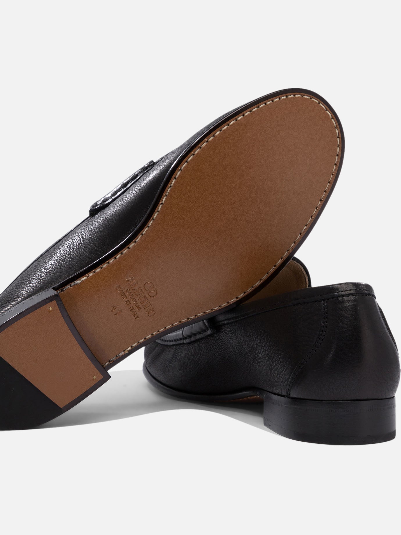 Loafers 100% leather - 100% leather  Black - Valentino Garavani Men | PDP | VIETTI Online Store | thumbnail_5