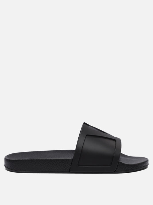 Slides 100% rubber  Black - Valentino Garavani Men | PLP | VIETTI Online Store 
