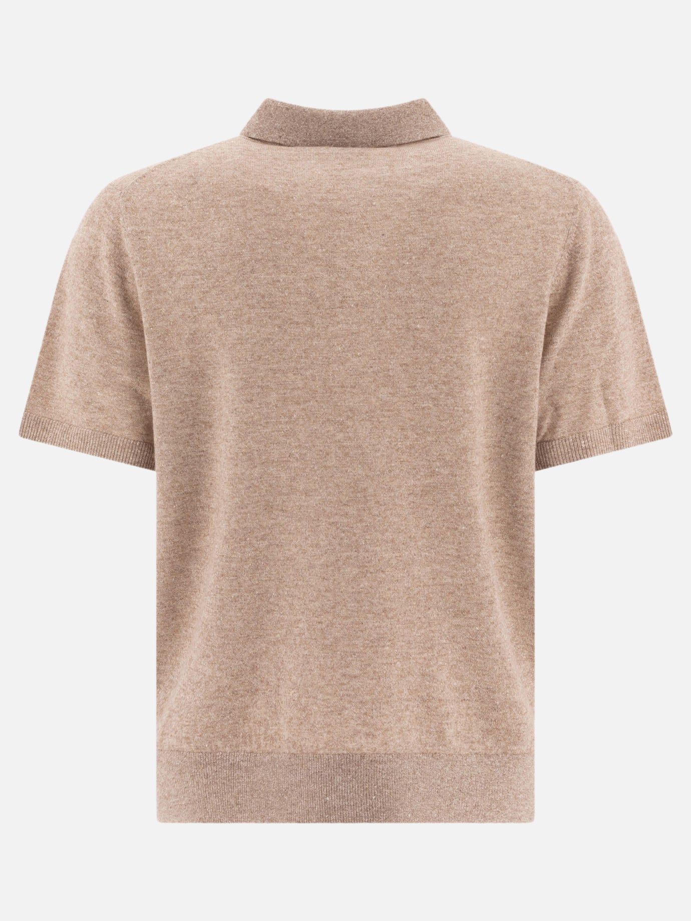 Linen, wool and chashmere polo shirt