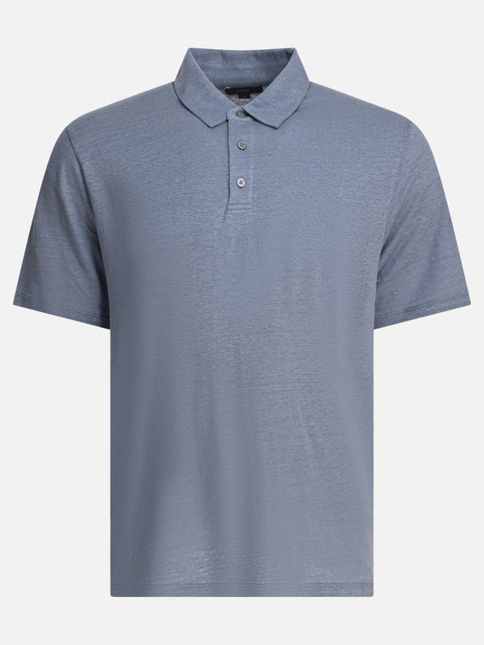 Vince Linen polo shirt 11966651_M Light blue 1