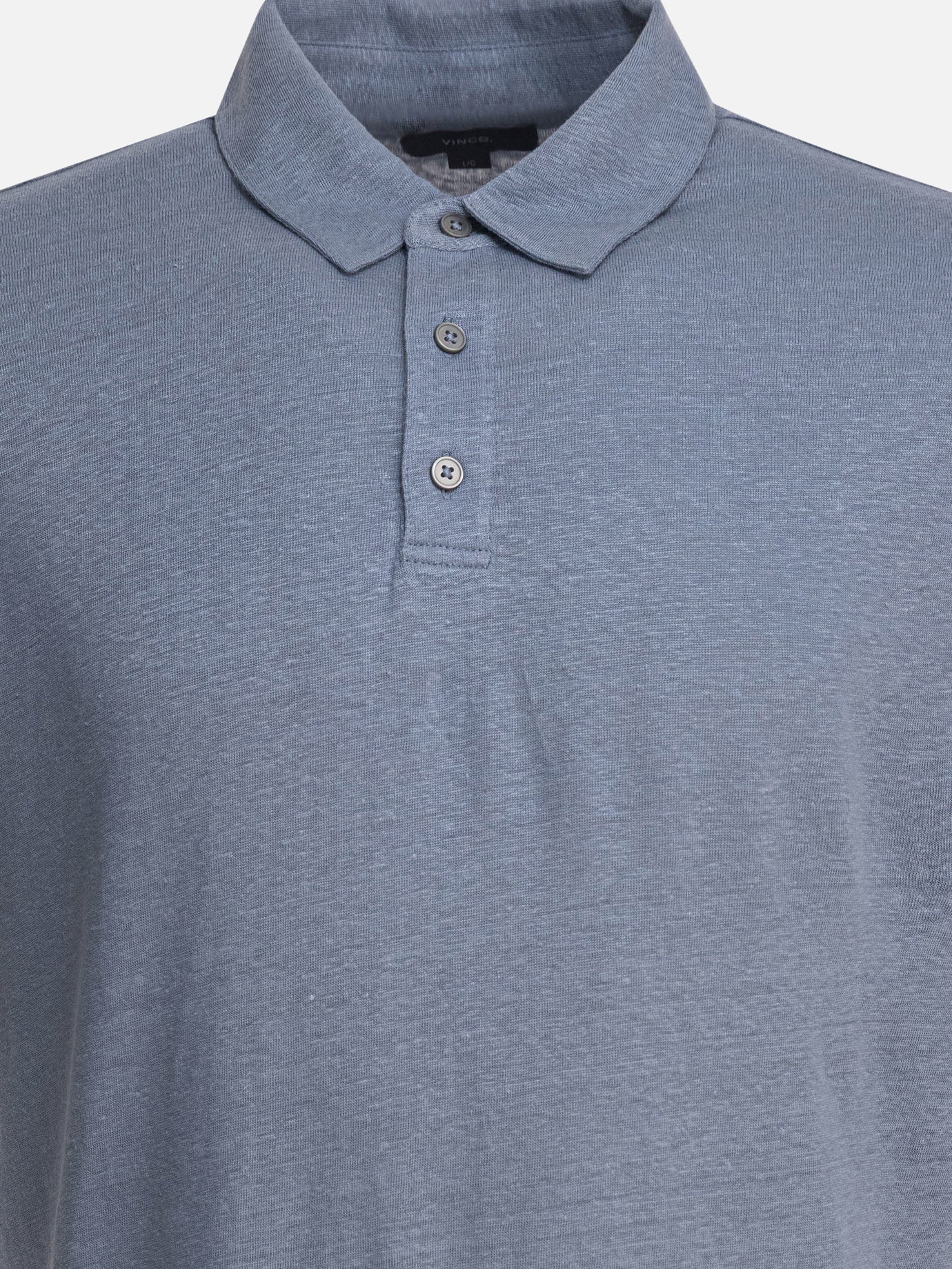 Polo shirts with buttons Solid colour  Light blue - Vince Men | PDP | VIETTI Online Store | thumbnail_3