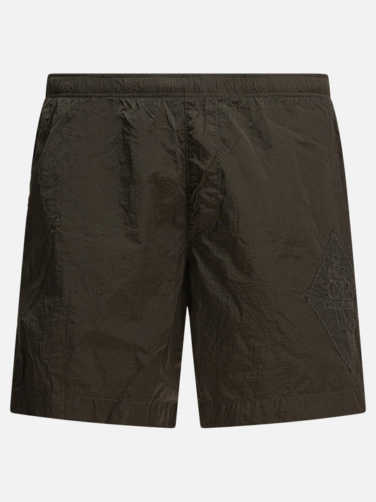 Swim shorts Logo  Brown - C.P. Company Men | PDP | VIETTI Online Store 
