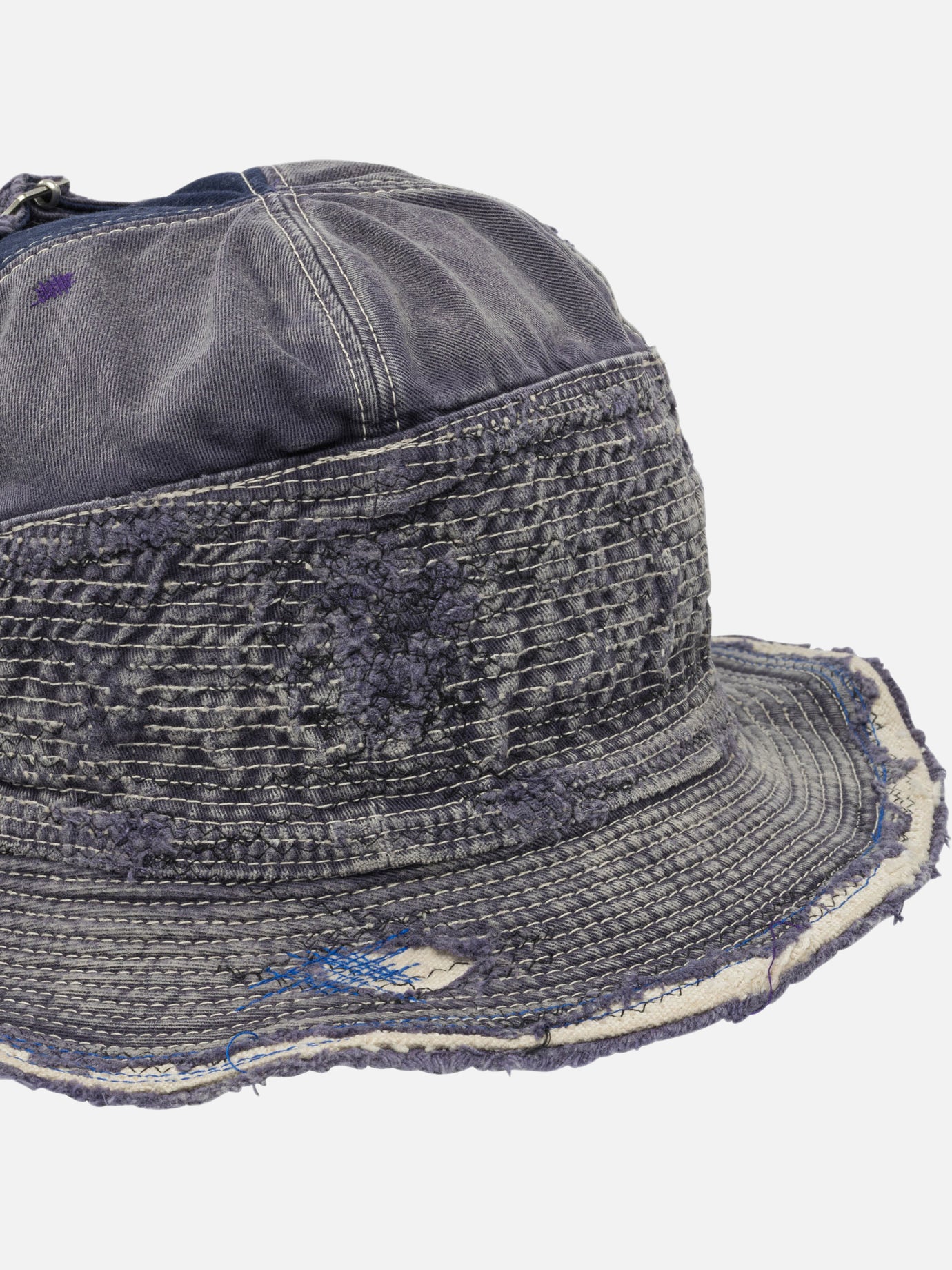 Bucket hats 100% cotton  Blue - KAPITAL Men | PDP | VIETTI Online Store | thumbnail_4
