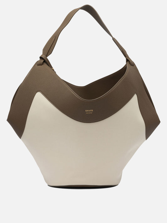 Large bags 80% cotton 20% leather  Beige - Khaite Women | PLP | VIETTI Online Store 

