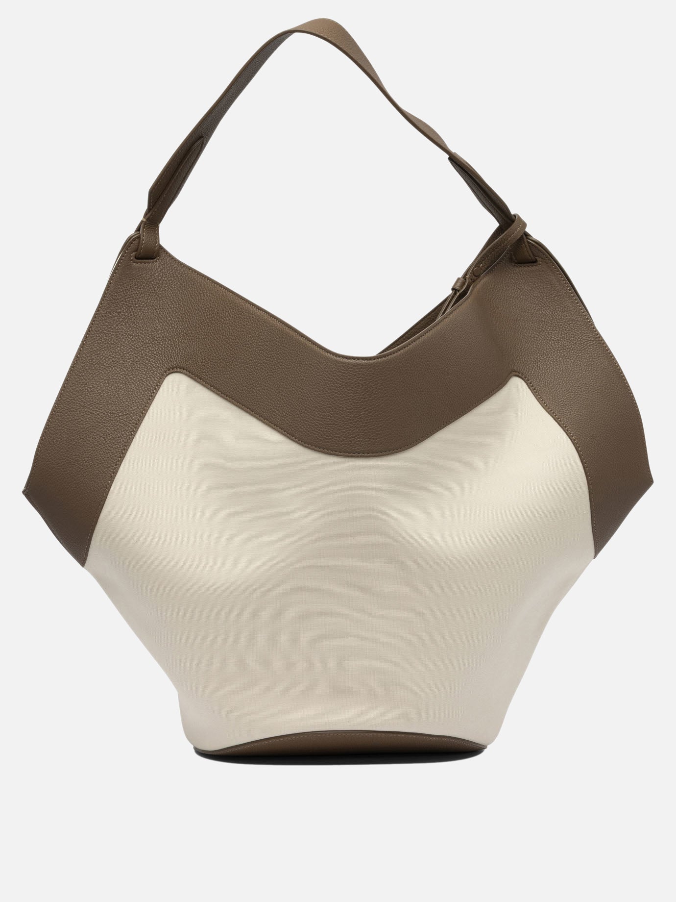 Large bags 80% cotton 20% leather  Beige - Khaite Women | PDP | VIETTI Online Store | thumbnail_3