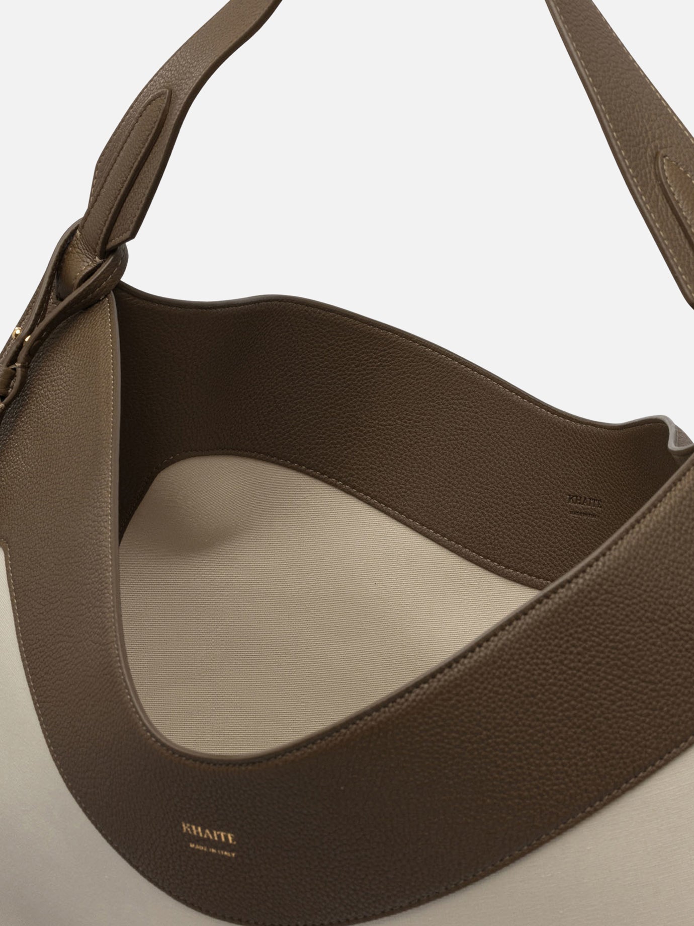 Large bags 80% cotton 20% leather  Beige - Khaite Women | PDP | VIETTI Online Store | thumbnail_5