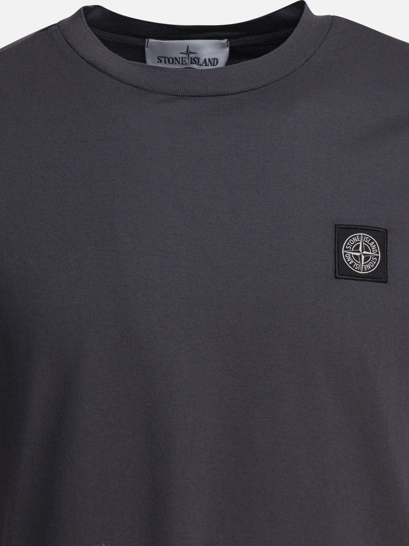 Crewneck t-shirts Logo  Grey - Stone Island Men | PDP | VIETTI Online Store | thumbnail_3