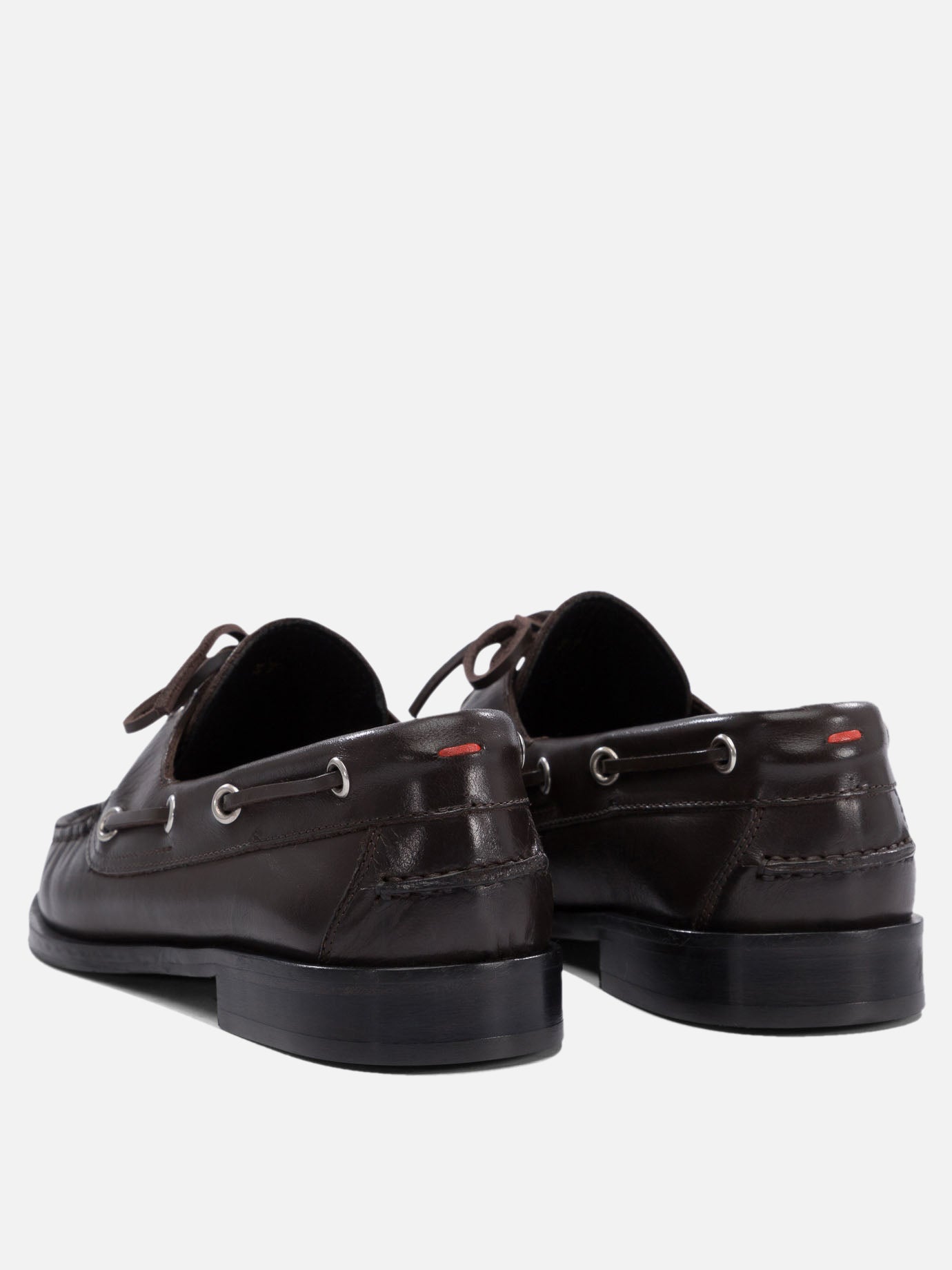 Laced loafers 100% leather - 50% leather 50% rubber  Brown - Aeyde Women | PDP | VIETTI Online Store | Zoom-Modal_4
