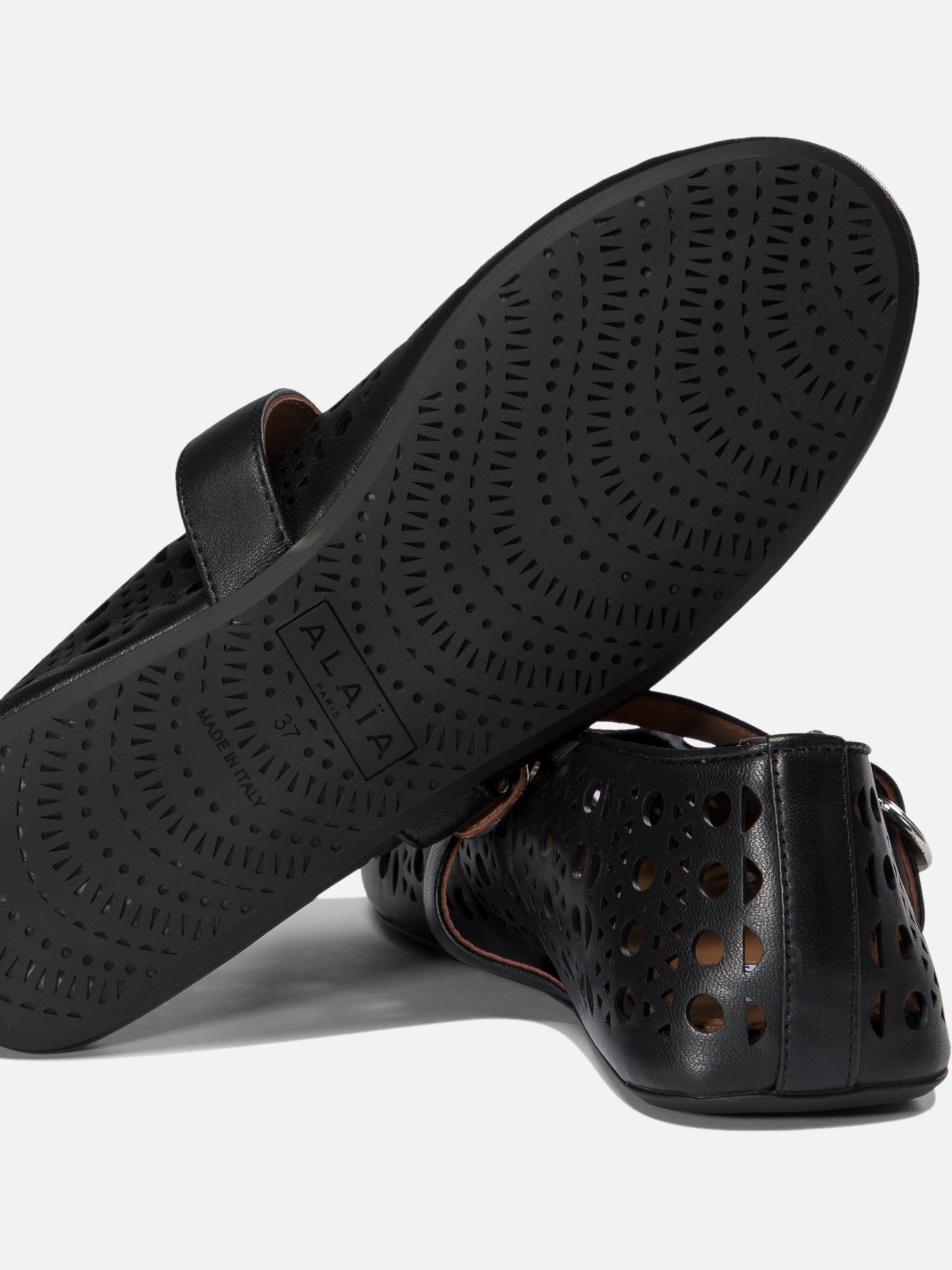 Mary Jane ballet flats 100% lamb leather - 100% rubber  Black - Alaïa Women | PDP | VIETTI Online Store | Zoom-Modal_5
