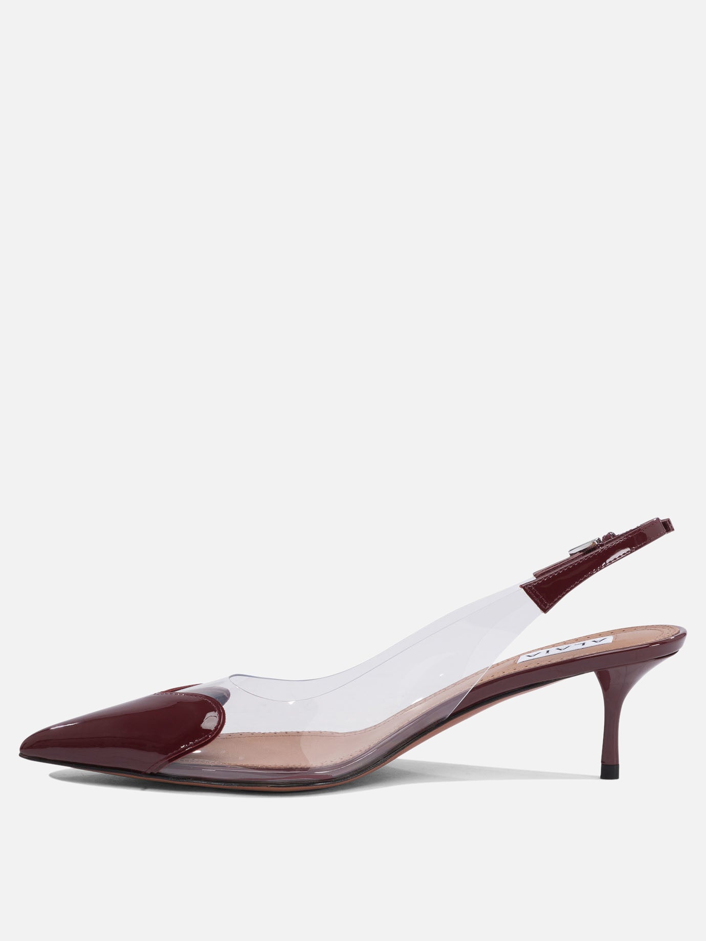 Slingbacks 50% patent calfskin 50% polyurethane - 95% leather 5% rubber  Bordeaux - Alaïa Women | PDP | VIETTI Online Store | Zoom-Modal_3

