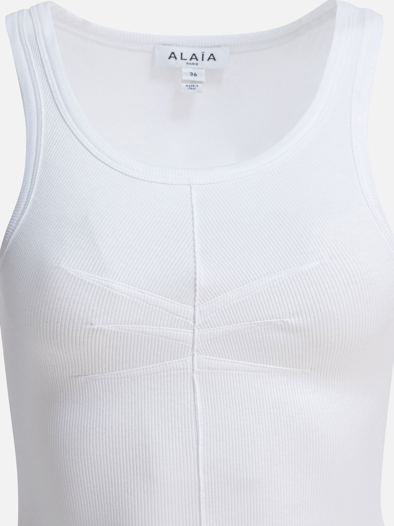 Tank tops Solid colour  White - Alaïa Women | PDP | VIETTI Online Store | thumbnail_3
