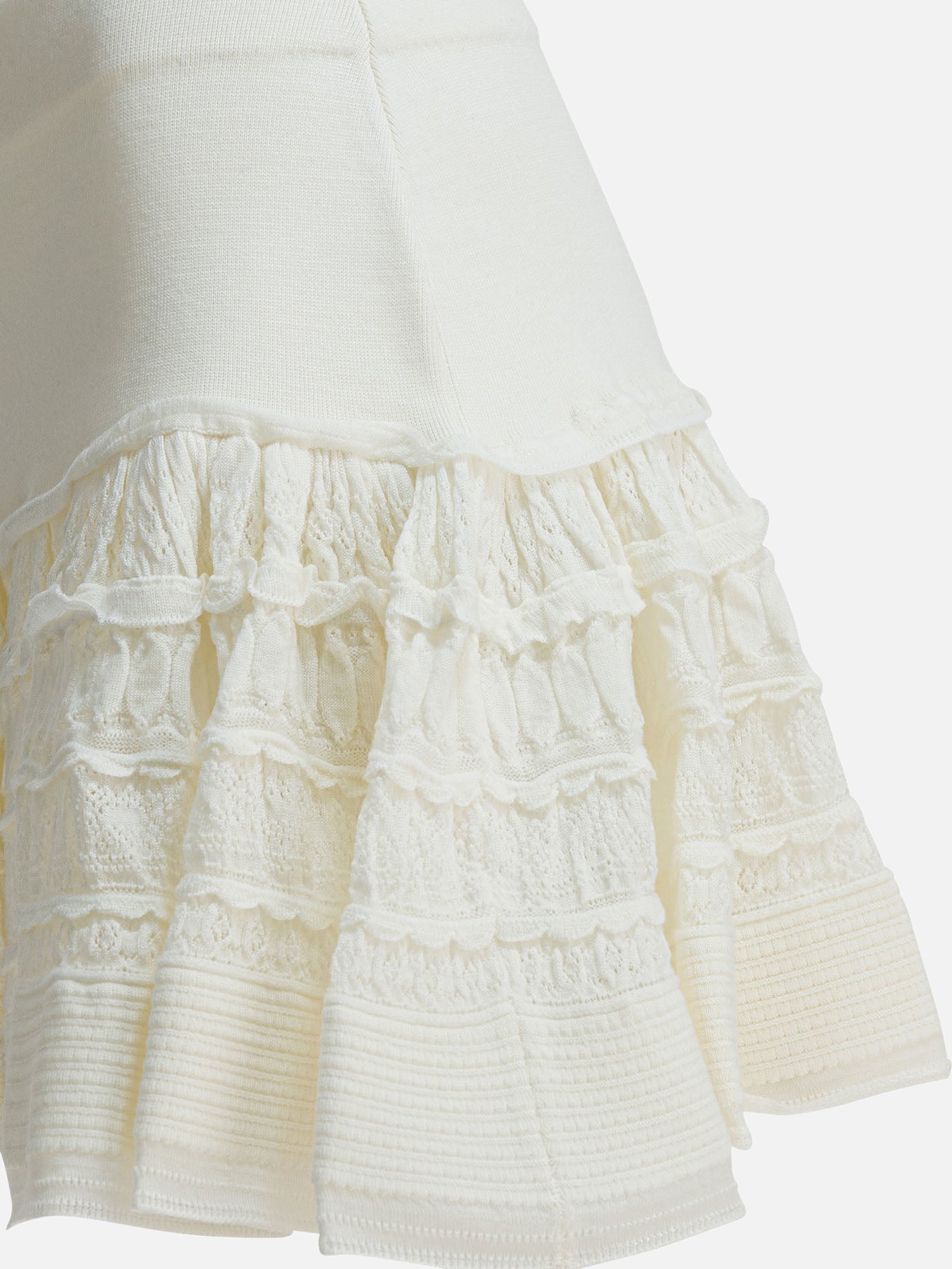 Miniskirts Solid colour  White - Alaïa Women | PDP | VIETTI Online Store | Zoom-Modal_4
