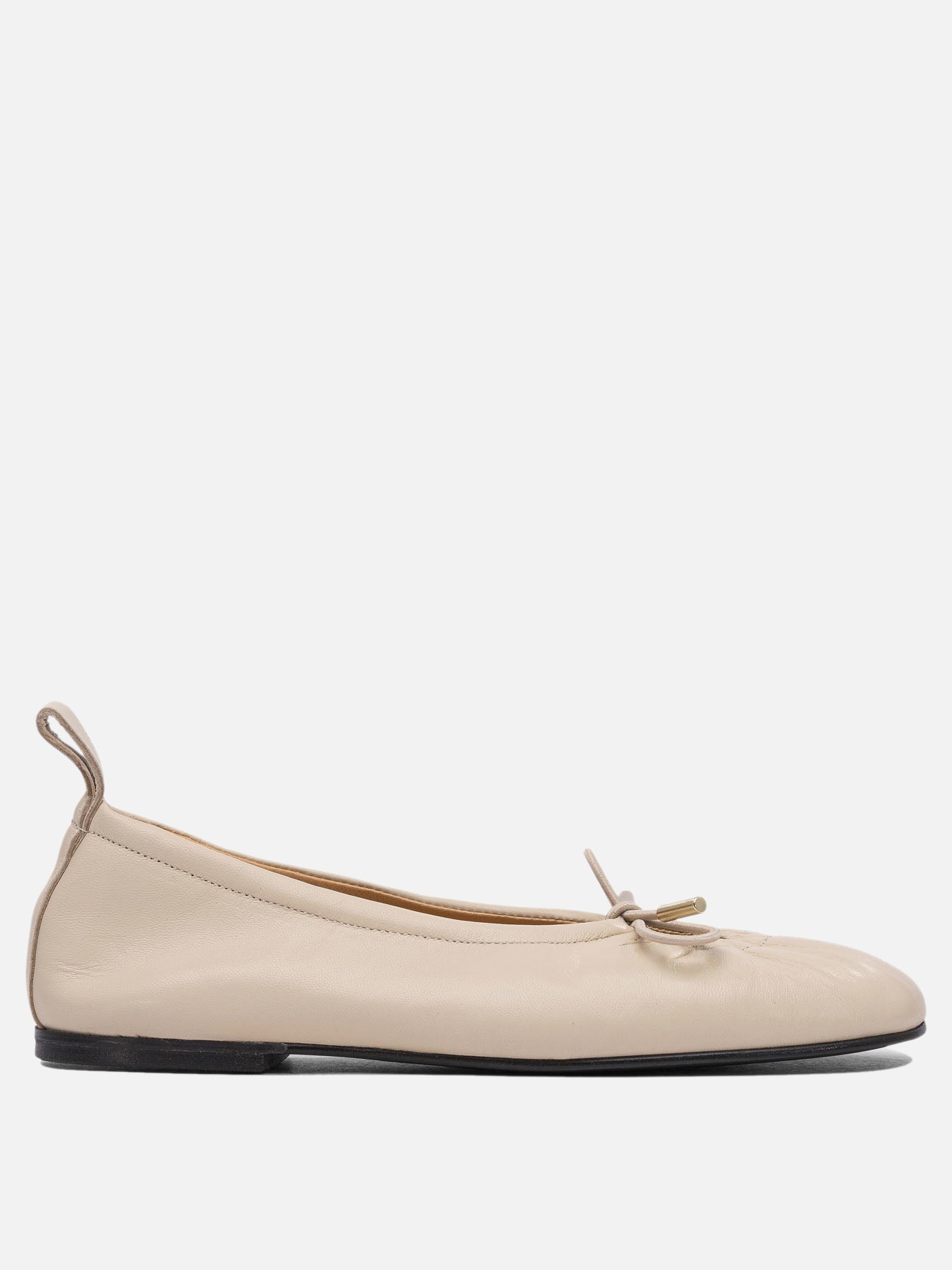 Classic ballet flats 100% leather  White - Alohas Women | PDP | VIETTI Online Store | thumbnail