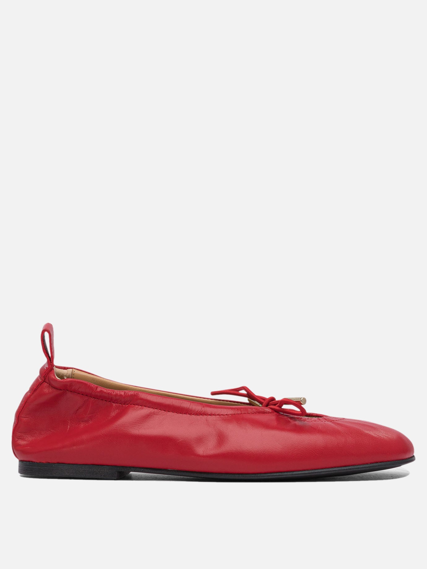 Classic ballet flats 100% leather  Red - Alohas Women | PDP | VIETTI Online Store | Zoom-Modal
