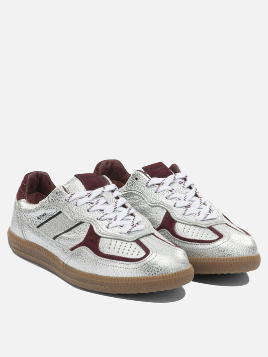 Low top sneakers 100% leather - 100% rubber  Silver - Alohas Women | VIETTI Online Store | 2

