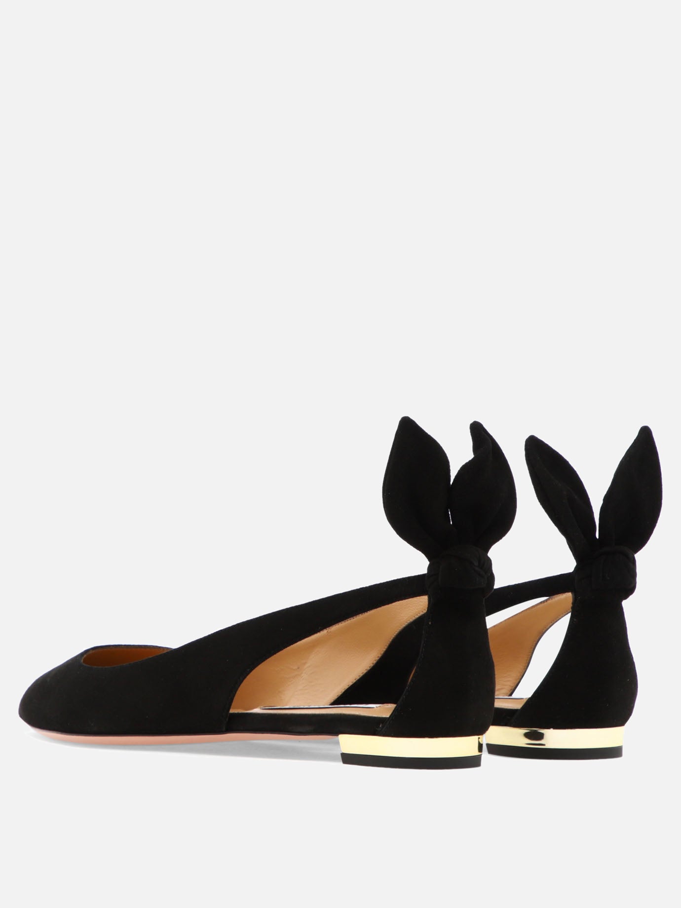 Classic ballet flats 100% kid leather - 100% calf leather  Black - Aquazzura Women | PDP | VIETTI Online Store | thumbnail_4