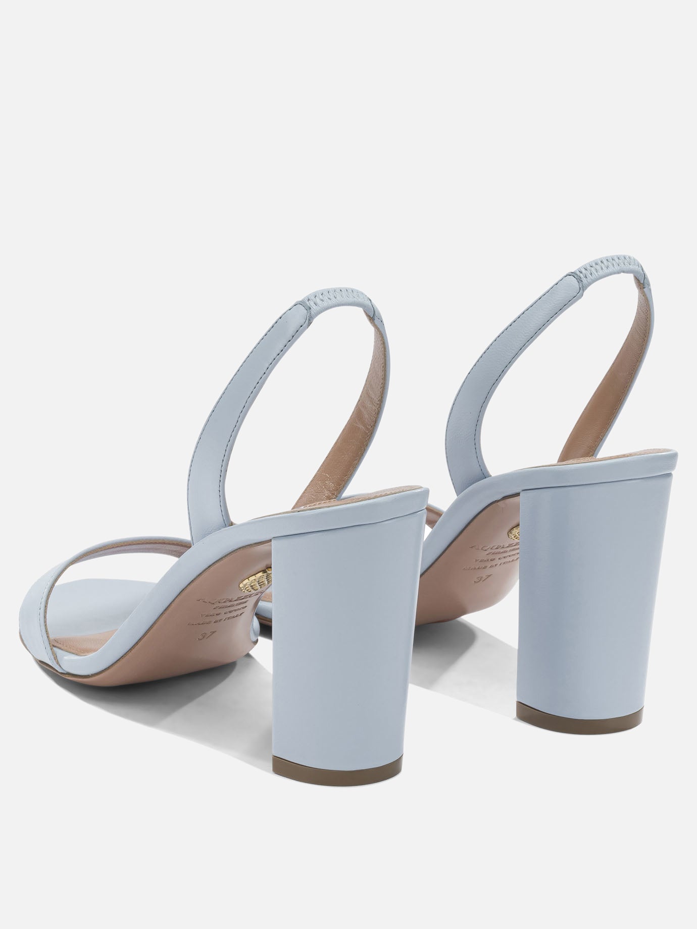 Heeled sandals 100% leather - 100% leather  Light blue - Aquazzura Women | PDP | VIETTI Online Store | Zoom-Modal_4
