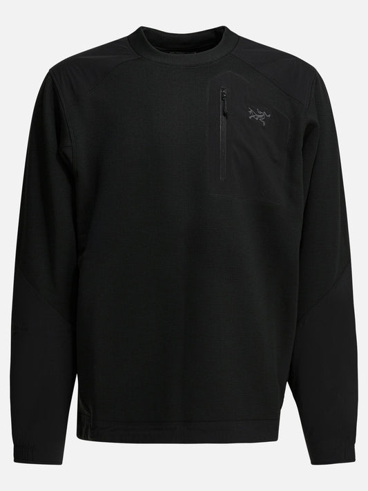Crewneck sweaters Solid colour  Black - Arc'teryx Men | PDP | VIETTI Online Store 
