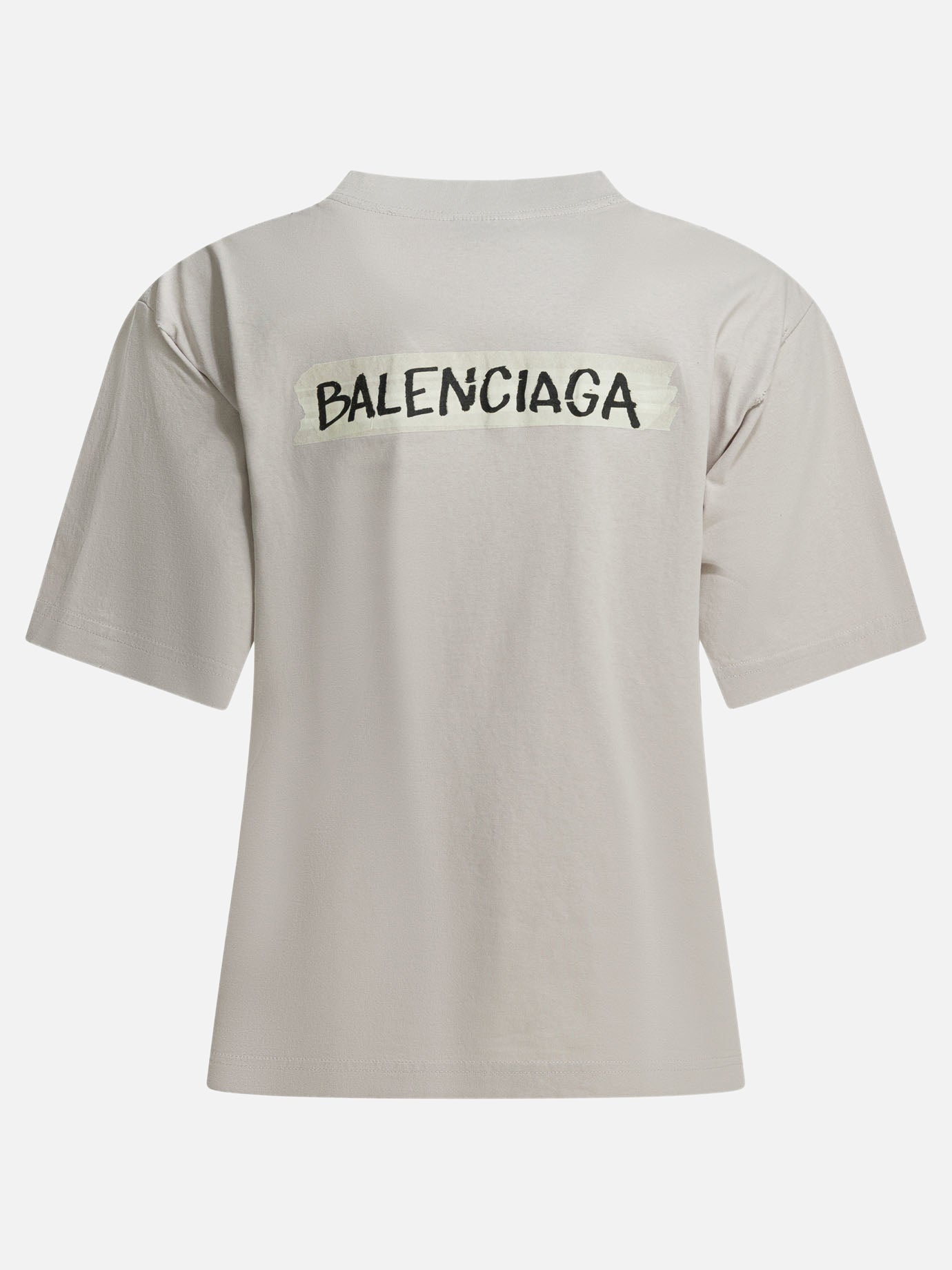 Crewneck t-shirts Logo  White - Balenciaga Women | PDP | VIETTI Online Store | Zoom-Modal_2
