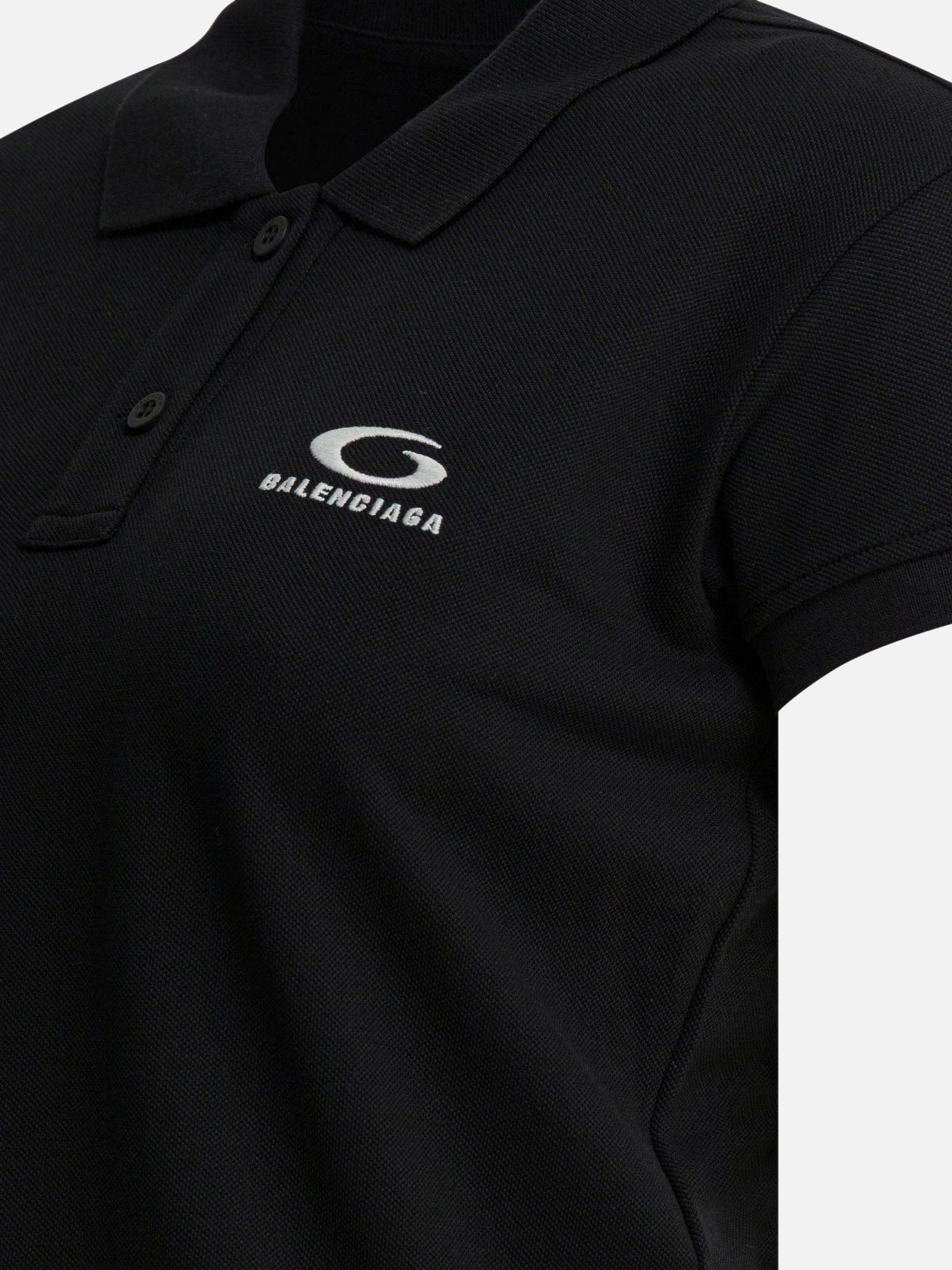 Polo shirts with buttons Logo  Black - Balenciaga Women | PDP | VIETTI Online Store | Zoom-Modal_4
