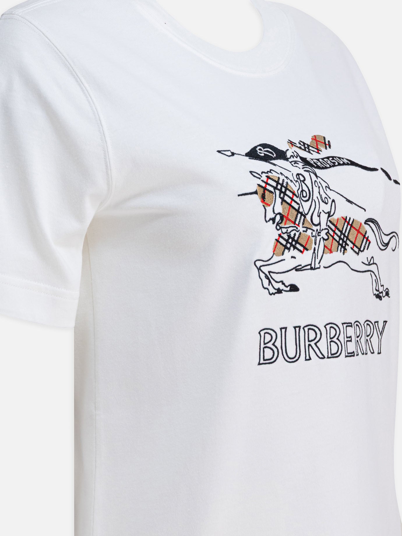 Crewneck t-shirts Logo  White - Burberry Women | PDP | VIETTI Online Store | thumbnail_4