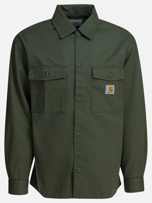 Overshirt jackets Logo  Green - Carhartt WIP Men | PLP | VIETTI Online Store 
