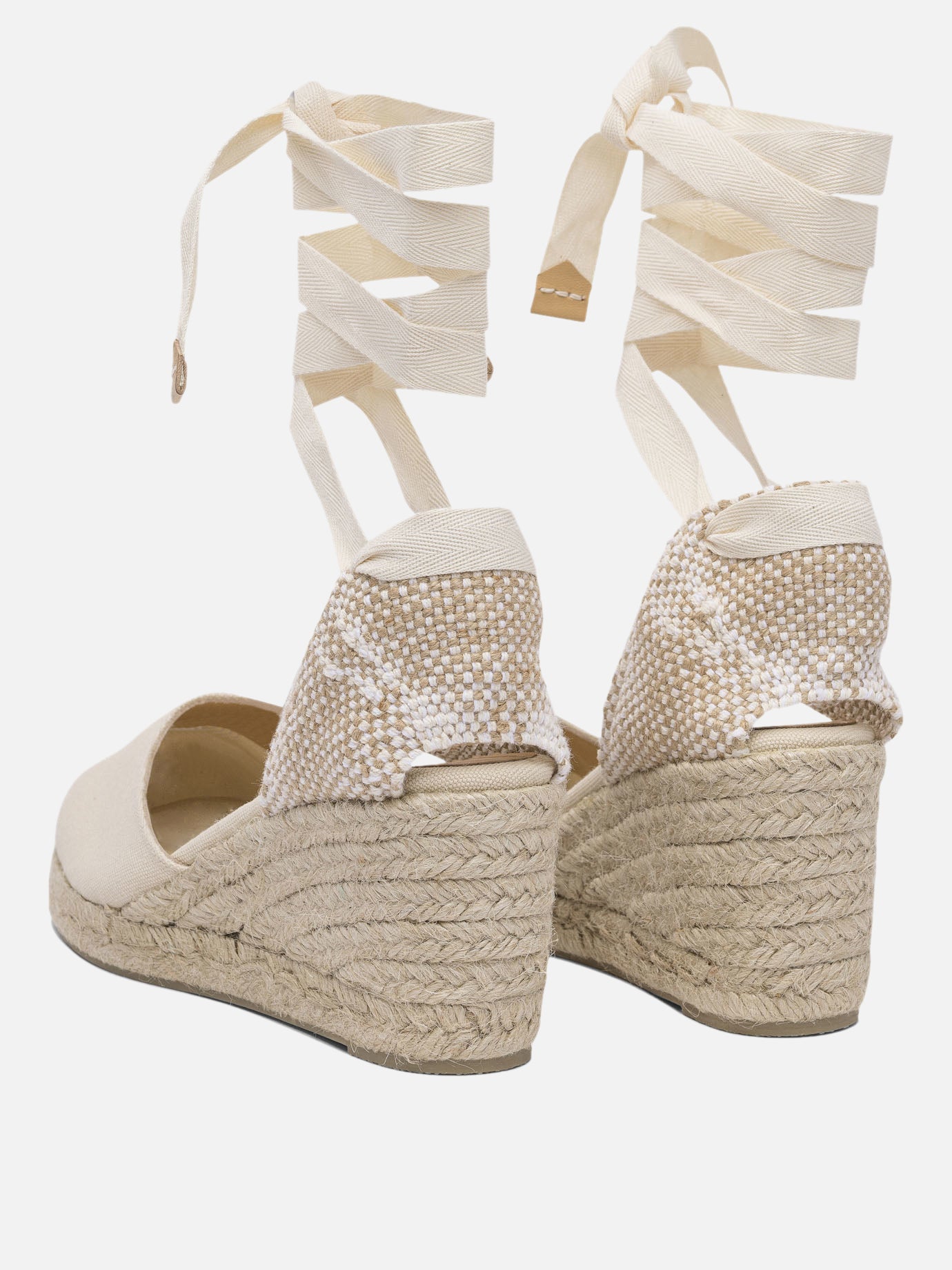 Heeled espadrilles 100% organic cotton - 100% rubber  Beige - Castañer Women | PDP | VIETTI Online Store | Zoom-Modal_4
