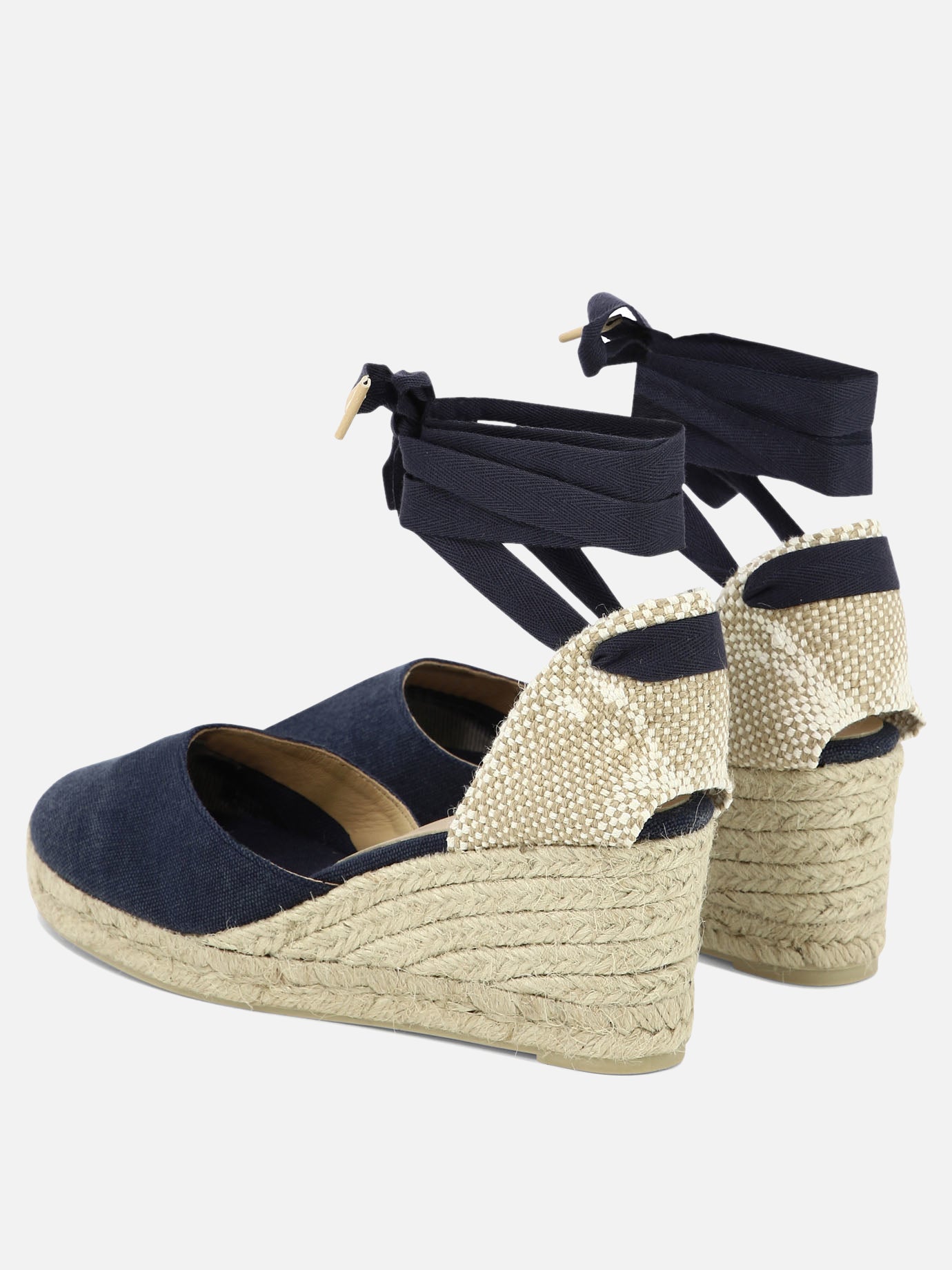 Heeled espadrilles 100% organic cotton - 100% rubber  Blue - Castañer Women | PDP | VIETTI Online Store | Zoom-Modal_4
