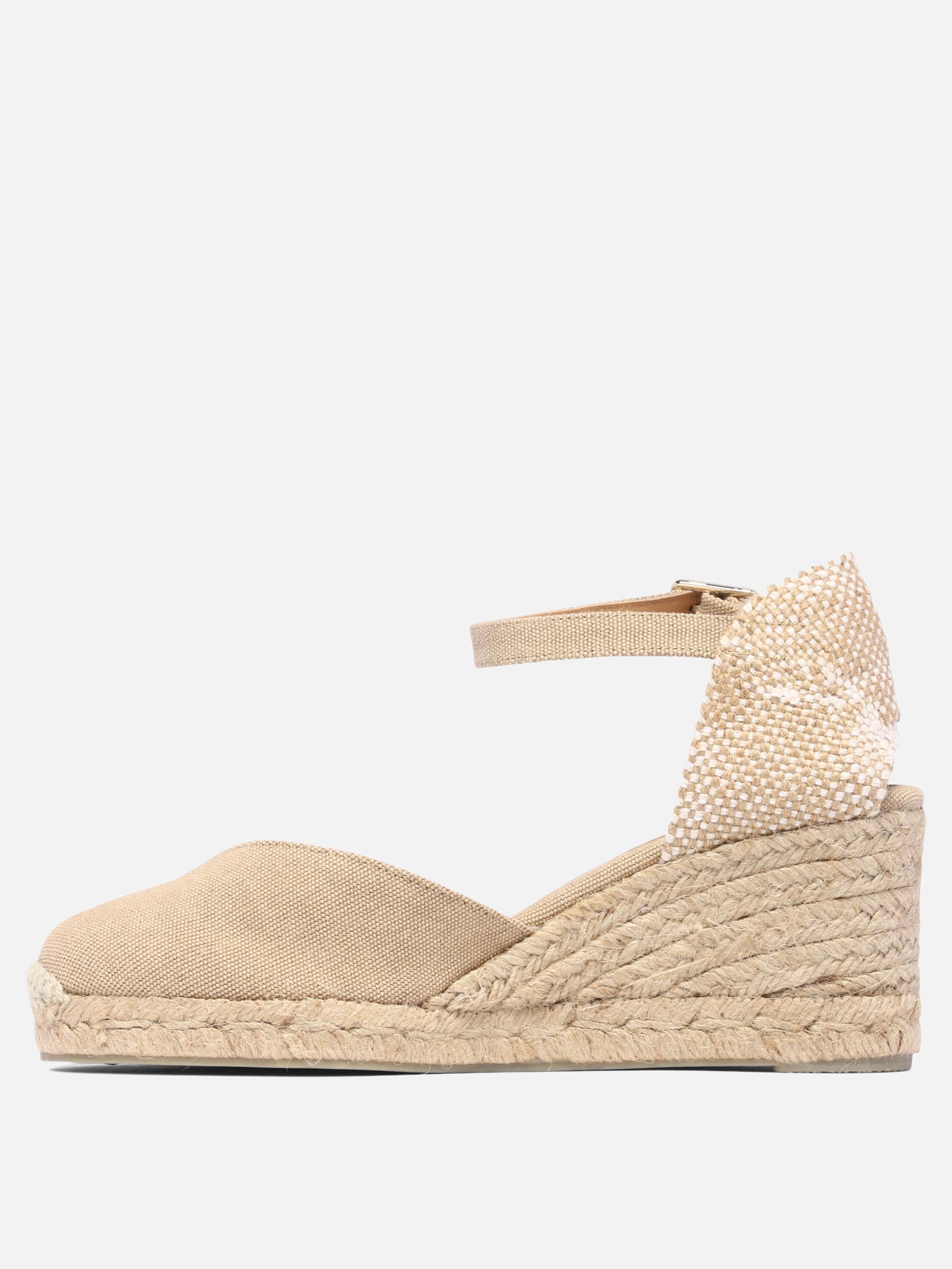 Heeled espadrilles 100% organic cotton - 100% rubber  Beige - Castañer Women | PDP | VIETTI Online Store | Zoom-Modal_3
