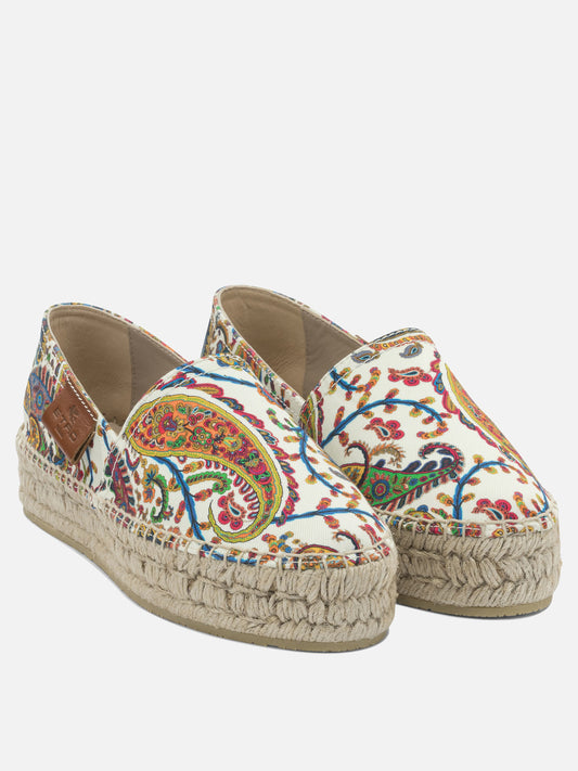 Flat espadrilles 100% cotton  White - Etro Women | PDP | VIETTI Online Store | 2
