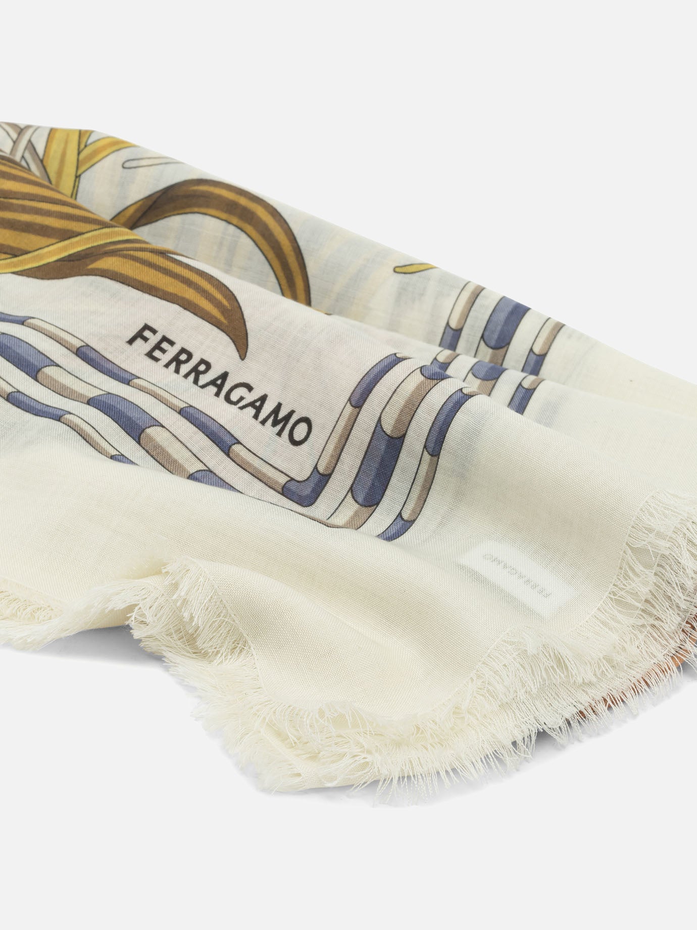 Classic scarves 0790816  White - Ferragamo Women | PDP | VIETTI Online Store | Zoom-Modal_2
