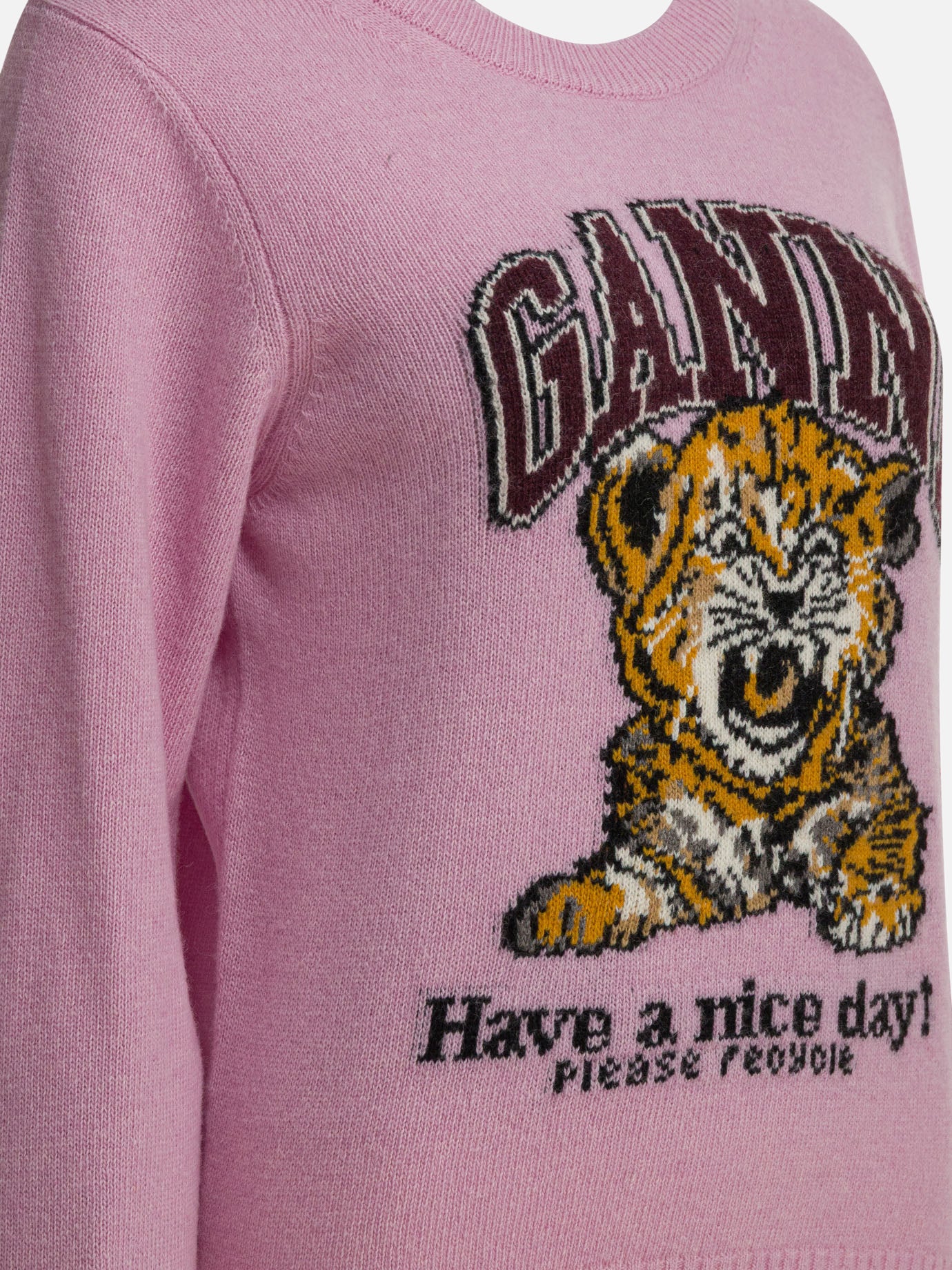 Crewneck sweaters Graphics  Pink - Ganni Women | PDP | VIETTI Online Store | thumbnail_4