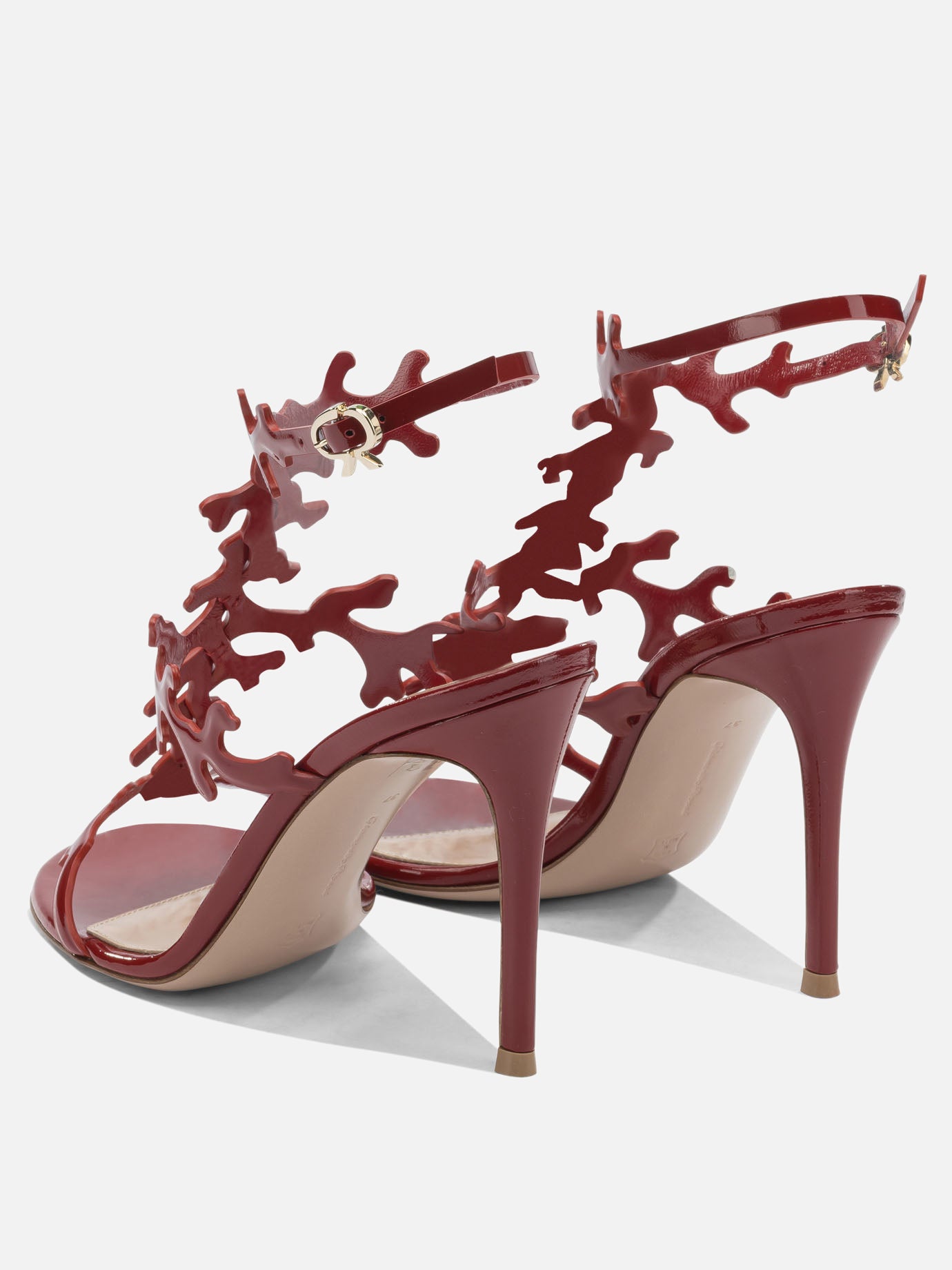 Heeled sandals 100% leather - 100% leather  Red - Gianvito Rossi Women | PDP | VIETTI Online Store | Zoom-Modal_4
