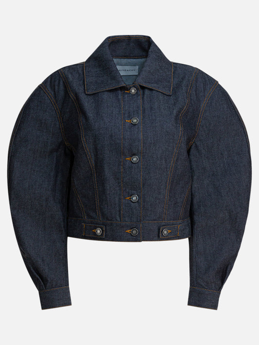 Denim jackets Solid colour  Blue - Givenchy Women | PDP | VIETTI Online Store 

