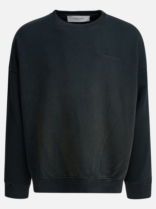 Crewnecks Solid colour  Black - Golden Goose Men | VIETTI Online Store 
