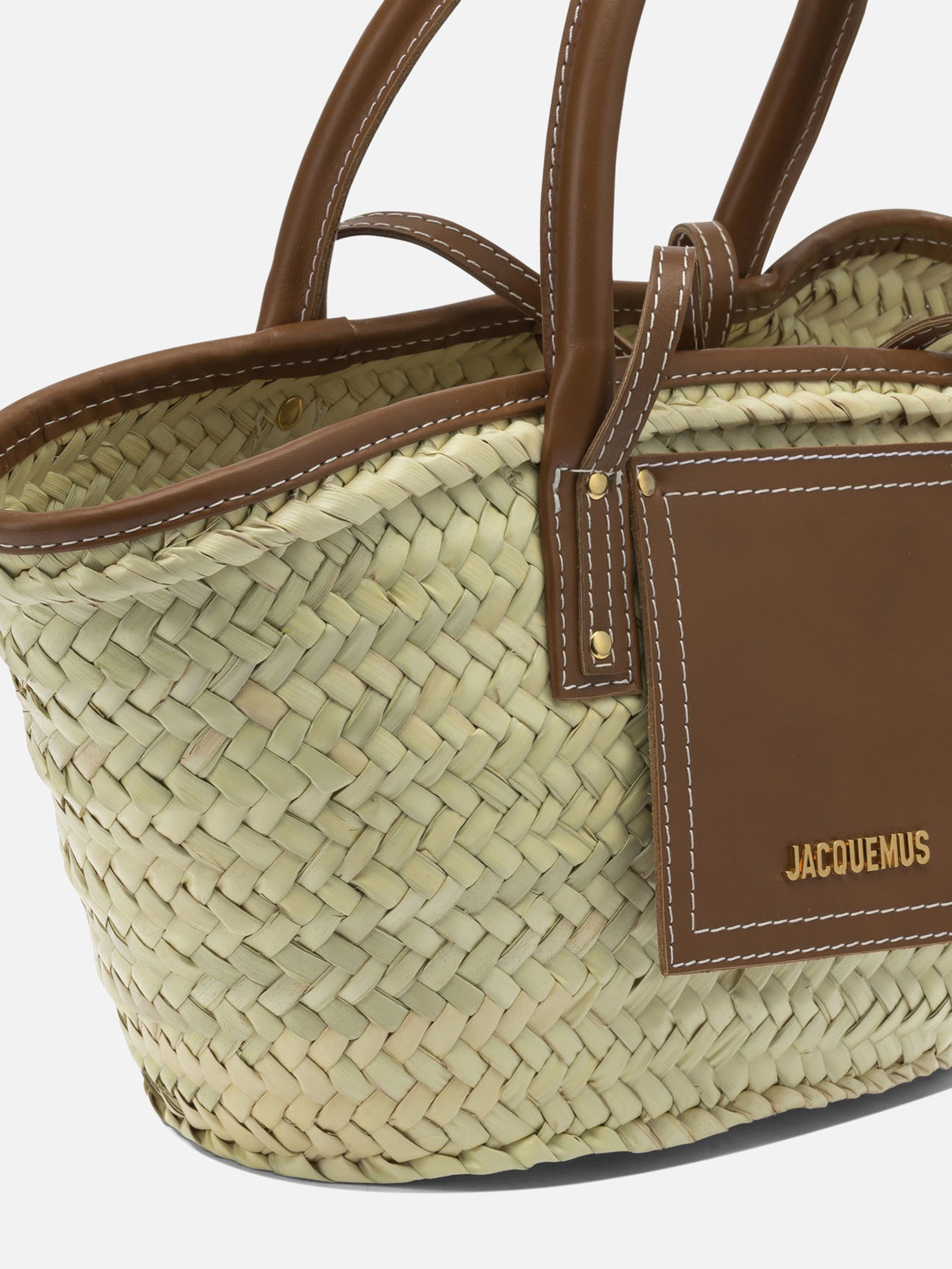 Medium bags 100% palm leaves - 100% leather  Beige - Jacquemus Women | PDP | VIETTI Online Store | thumbnail_4