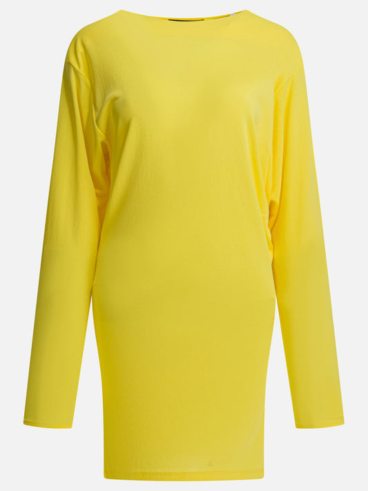 Mini dresses Solid colour  Yellow - Jacquemus Women | PDP | VIETTI Online Store 
