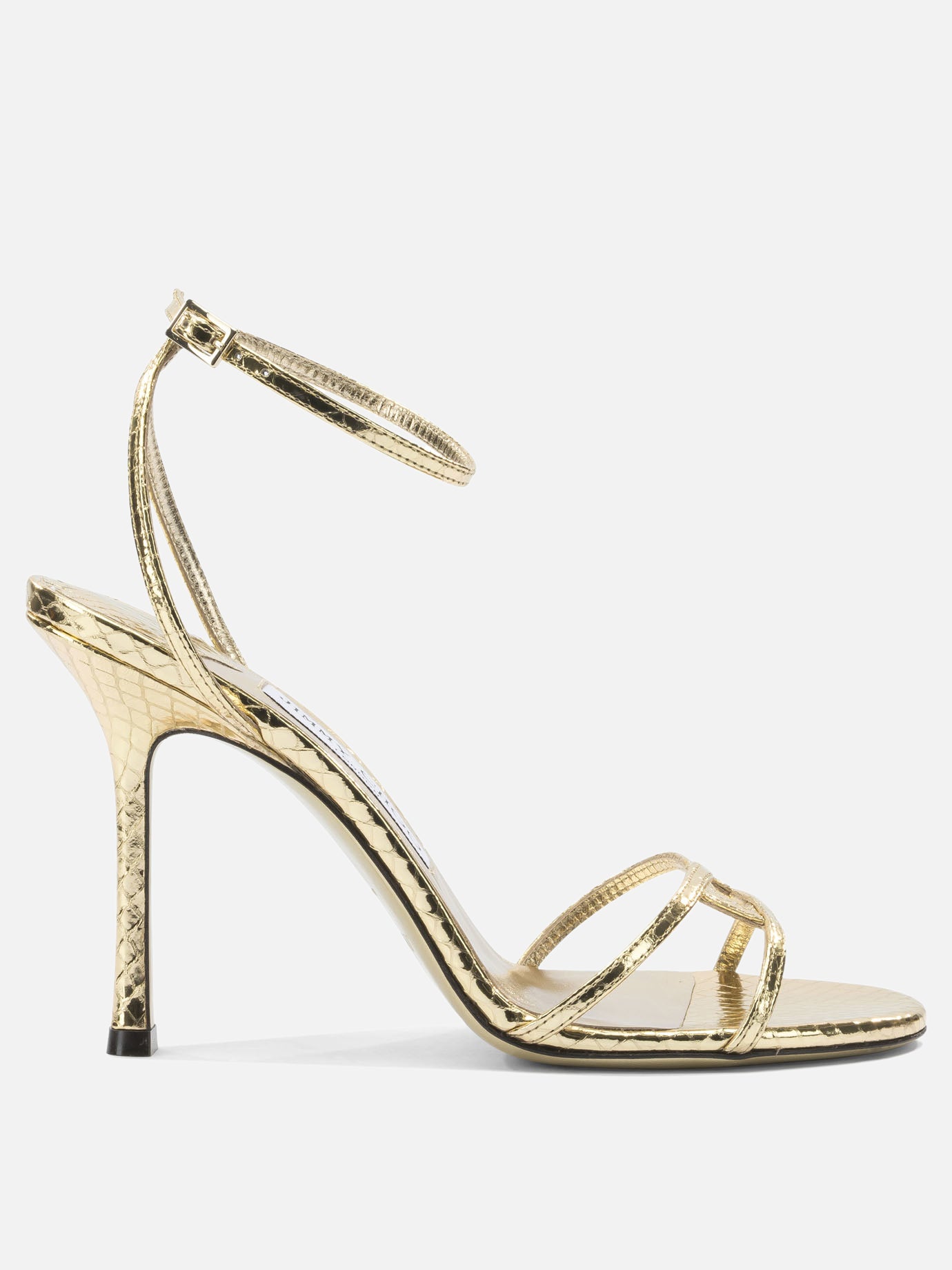 Heeled sandals 1998 LEO 100  Gold - Jimmy Choo Women | PDP | VIETTI Online Store | thumbnail