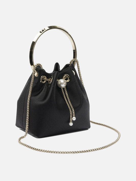 Mini bags 77% fabric 20% brass 3% acrylonitrile butadiene styrene  Black - Jimmy Choo Women | VIETTI Online Store | 2
