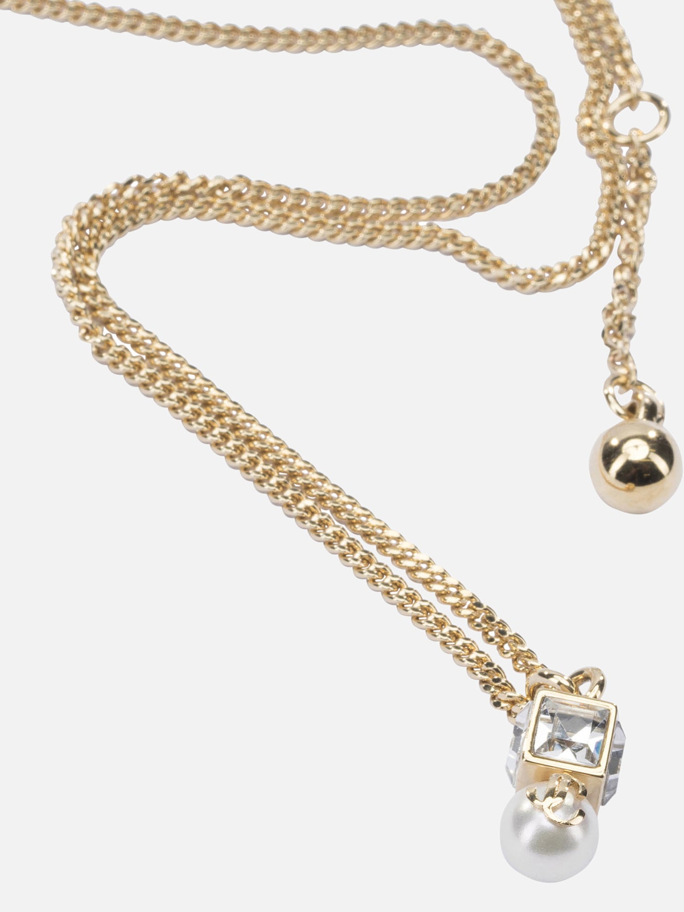 Necklaces 60% brass 20% glass 20% acrylonitrile butadiene styrene  Gold - Jimmy Choo Women | PDP | VIETTI Online Store | Zoom-Modal

