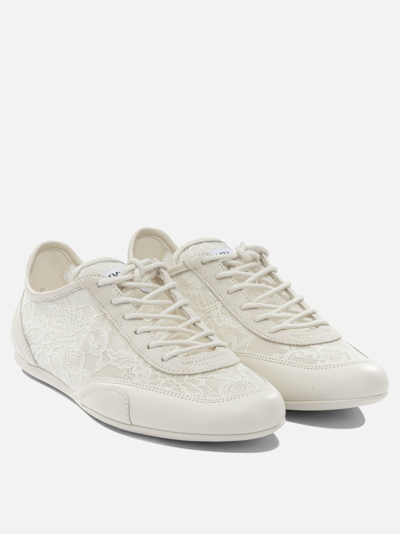 Low top sneakers 50% textile 44% leather 5% metal 1% rubber - 100% rubber  White - Jimmy Choo Women | PDP | VIETTI Online Store | Zoom-Modal_2
